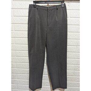 Studio Works Women's Gray Solid Mid-Rise Trousers Dress Pants Size 10P